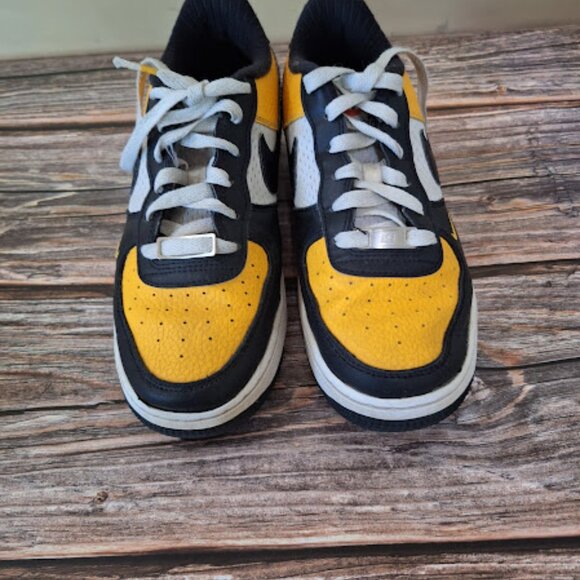 Nike Air Force 1 Golden Yellow and Black size 5Y - Picture 2 of 7